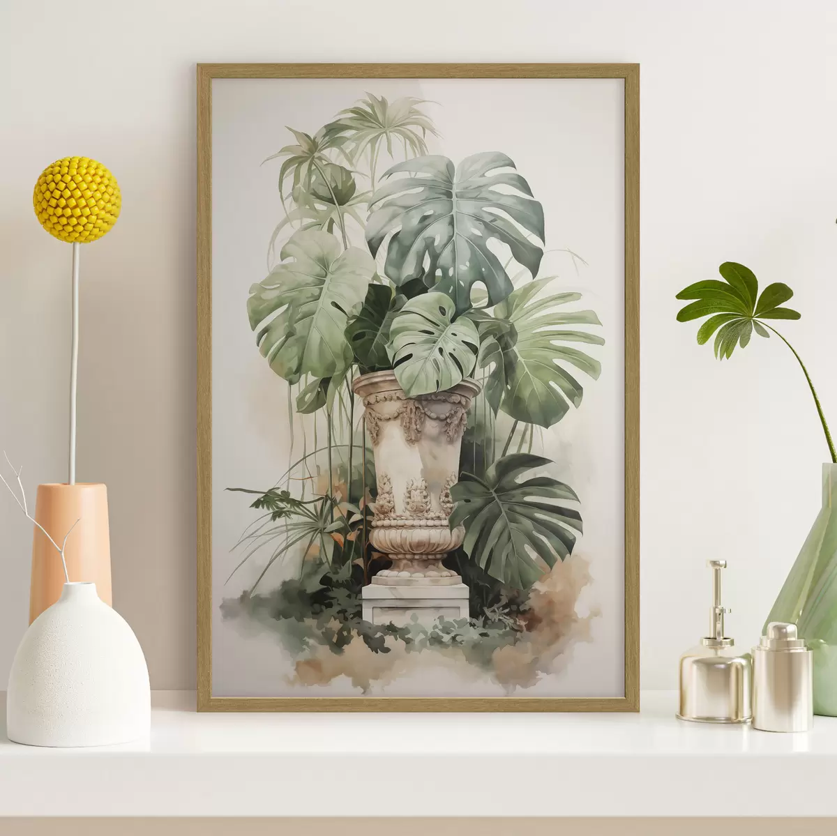 Poster Piédestal vert f42351