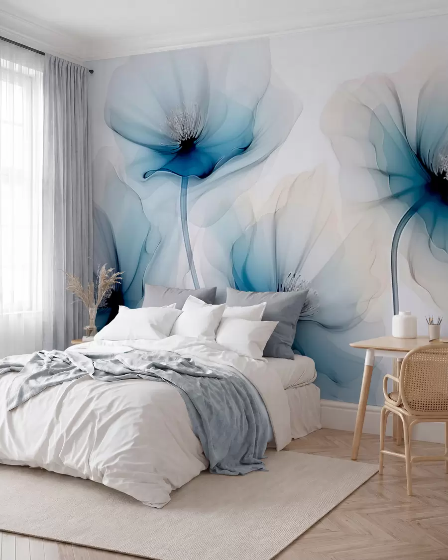Papier peint Fleurs transparentes w02696