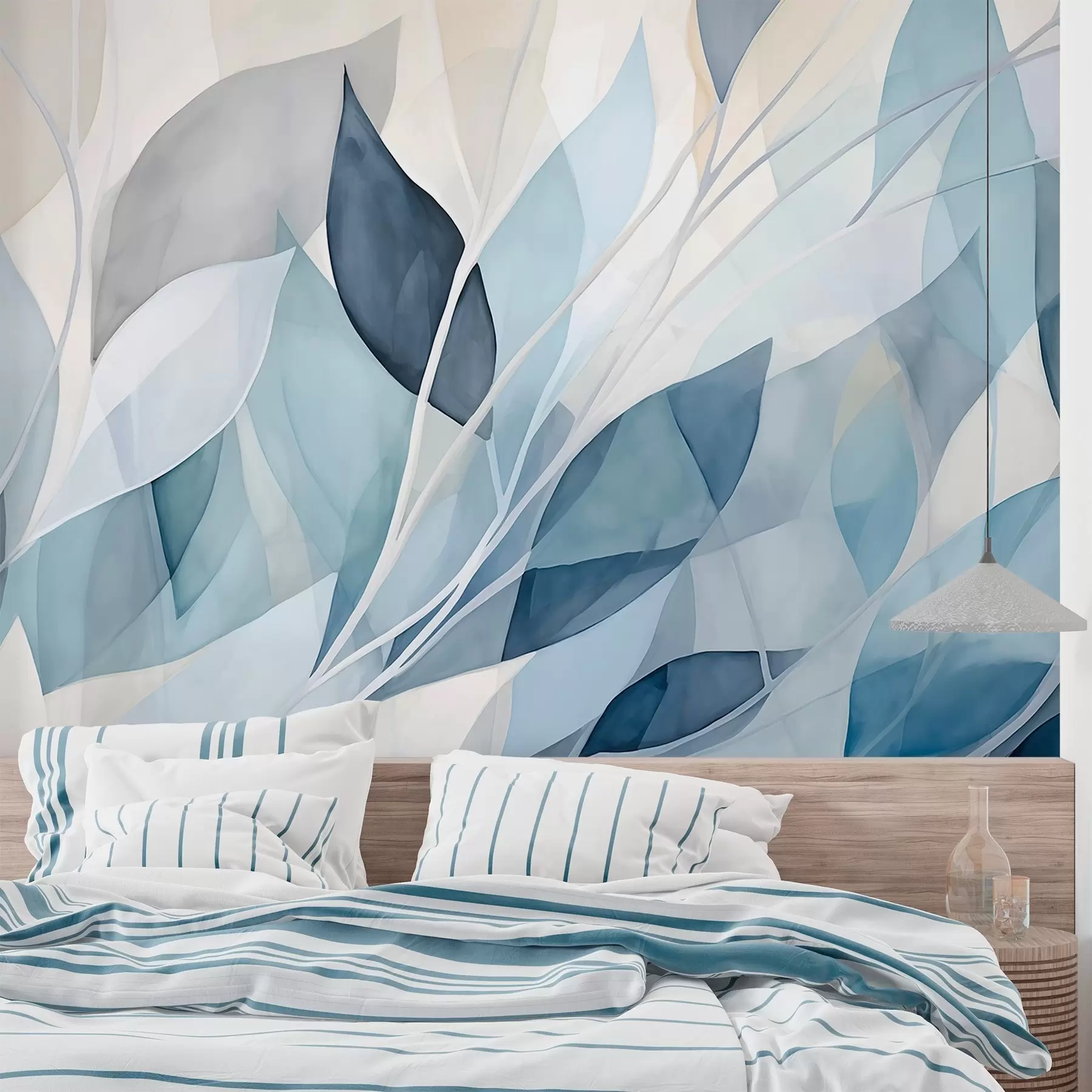 Papier peint Feuilles abstraites w02701