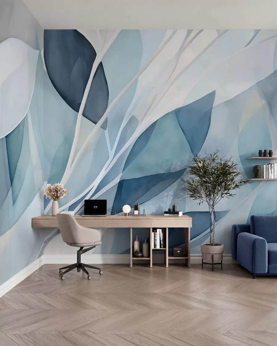 Papier peint Feuilles abstraites w02701