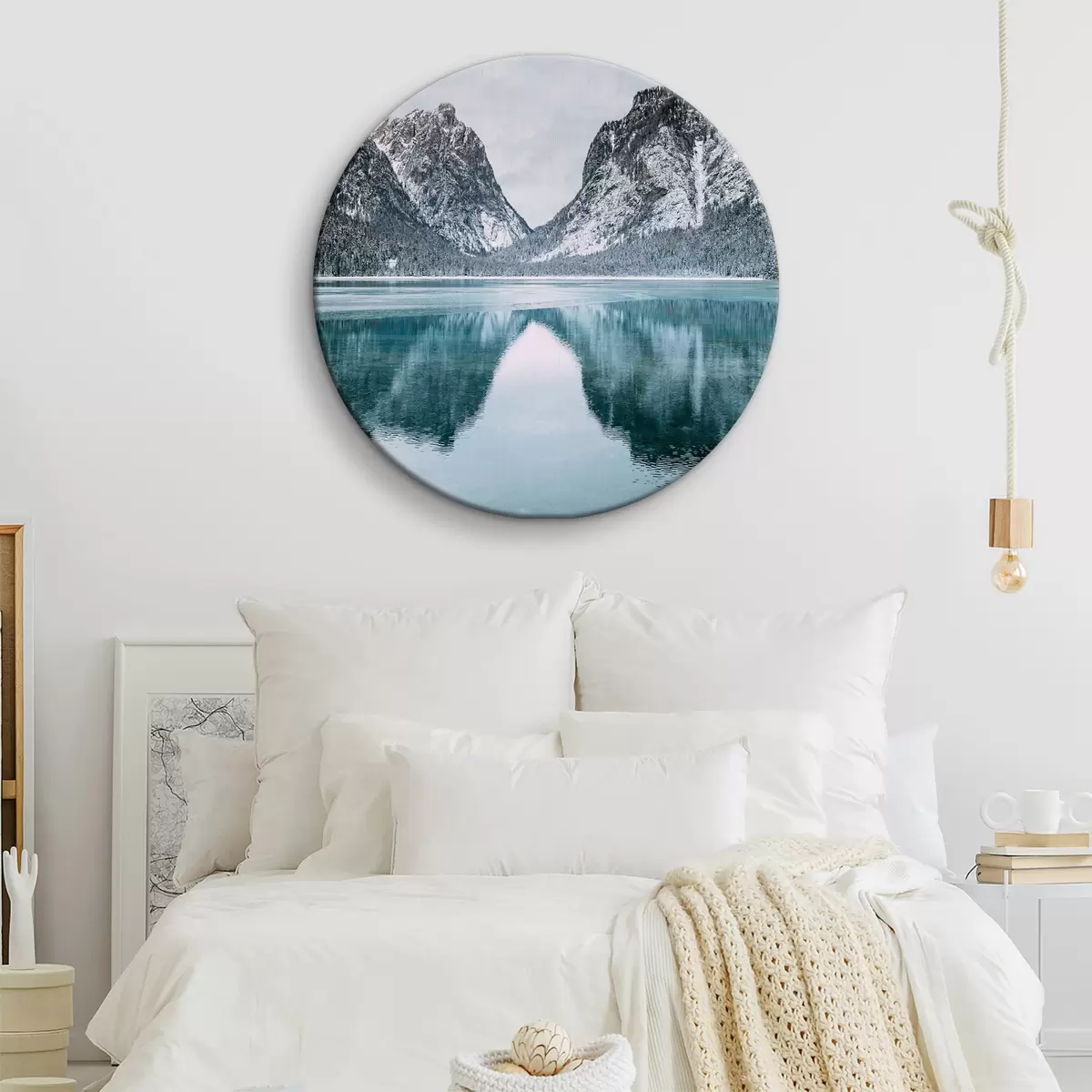 Tableaux rondes Eau, ciel et nuages r28820