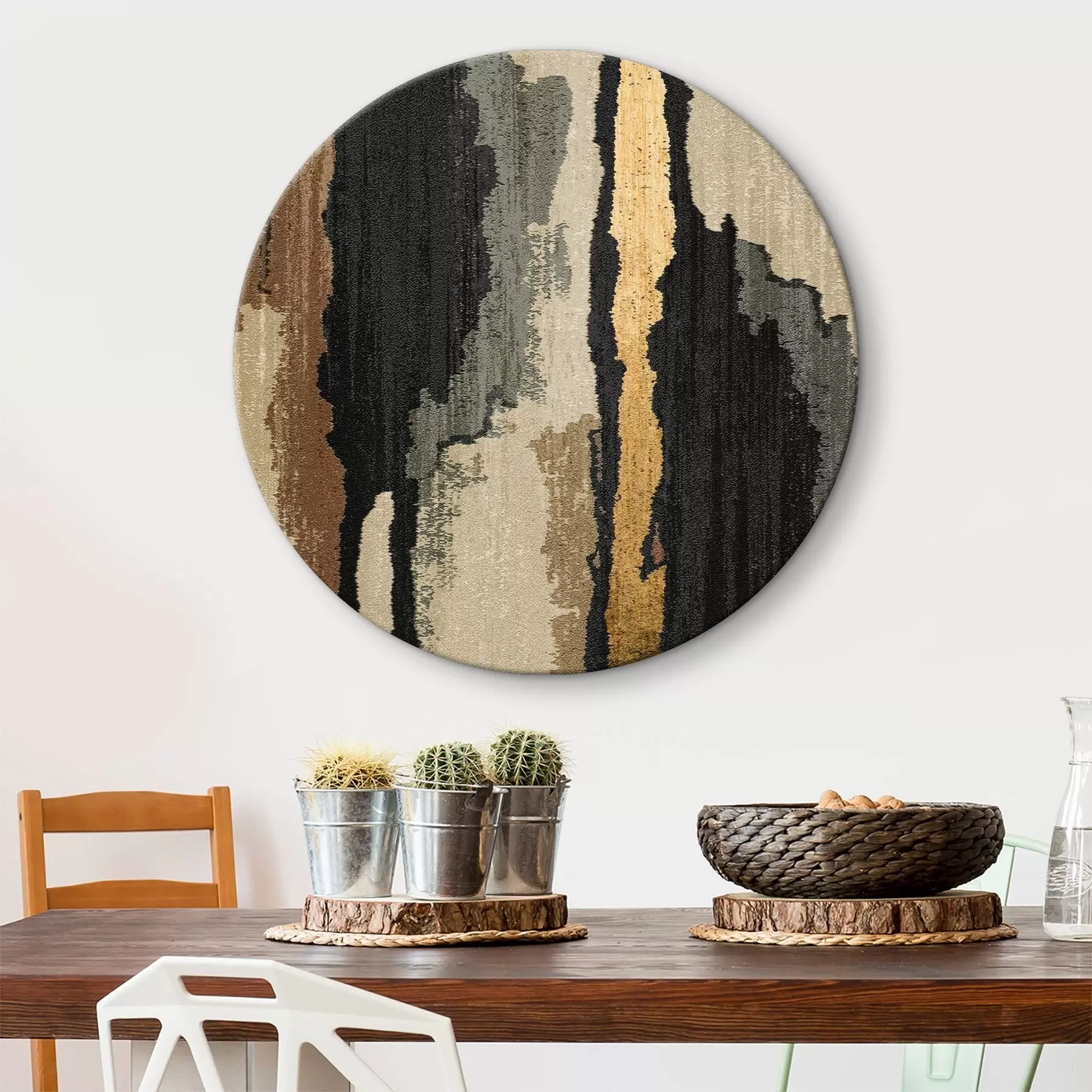 Papier peint Image abstraite sur tissu r36836