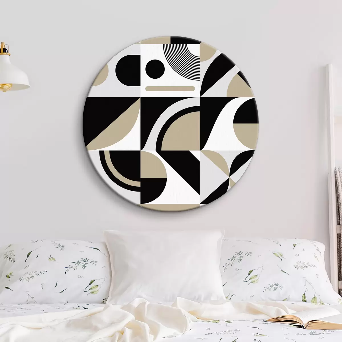 Tableaux rondes Motif de formes géométriques r37146