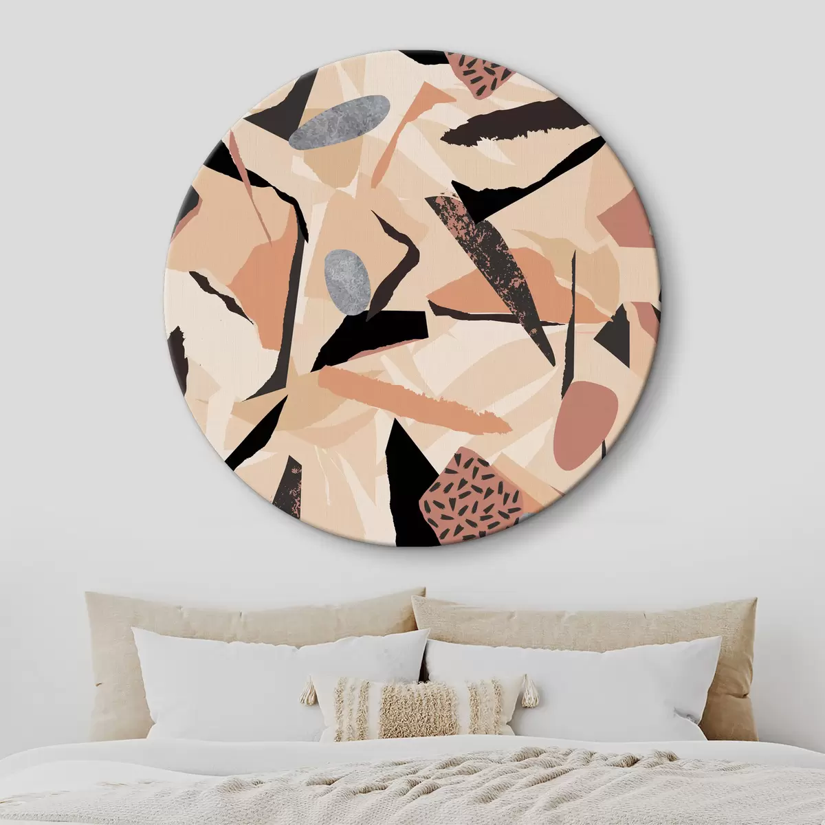 Tableaux rondes Motifs de formes et de couleurs différentes r37494