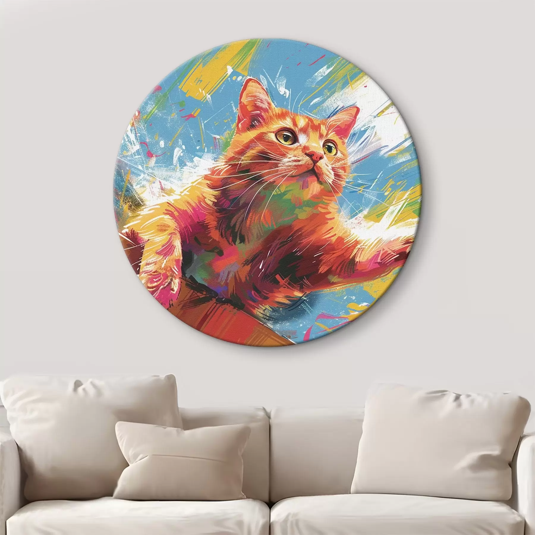 Papier peint Chat tendant la patte r38251