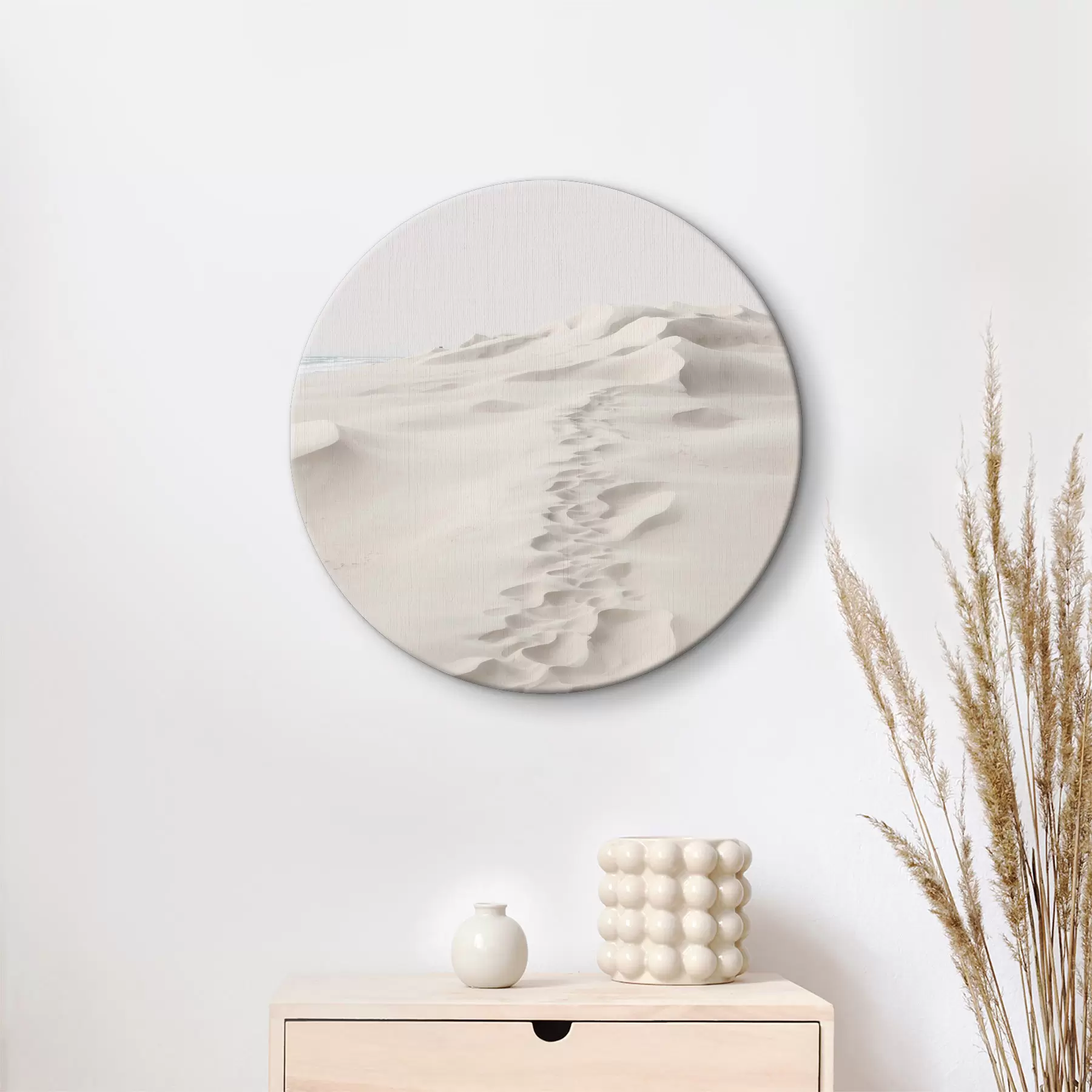 Tableau Chemin sur le sable blanc r40624