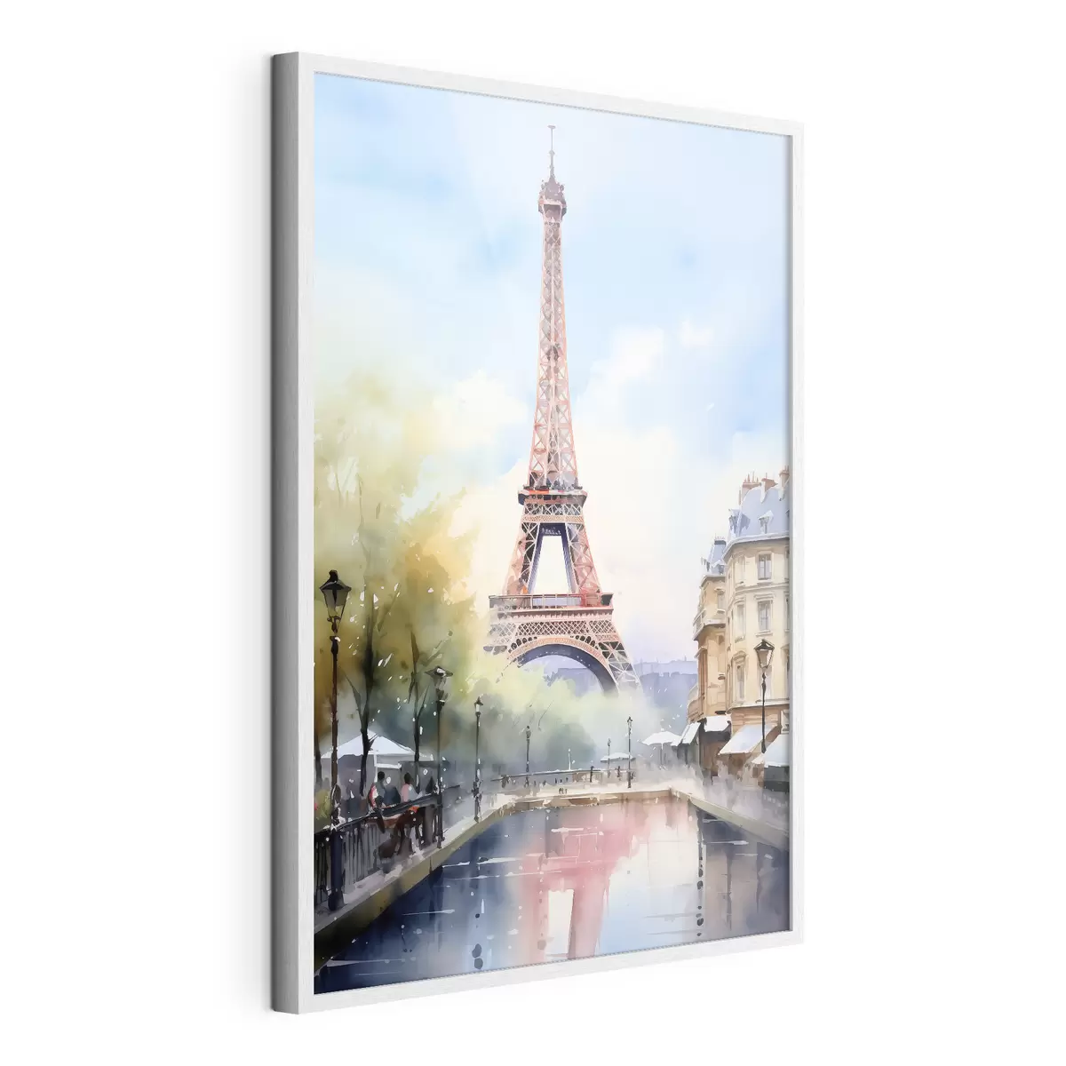 Poster Vue de Paris en style aquarelle f42192