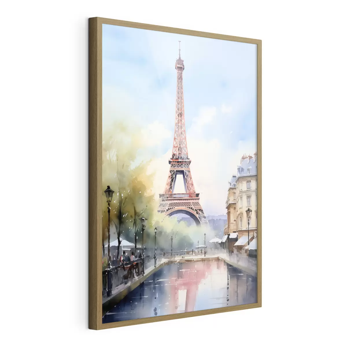 Poster Vue de Paris en style aquarelle f42192