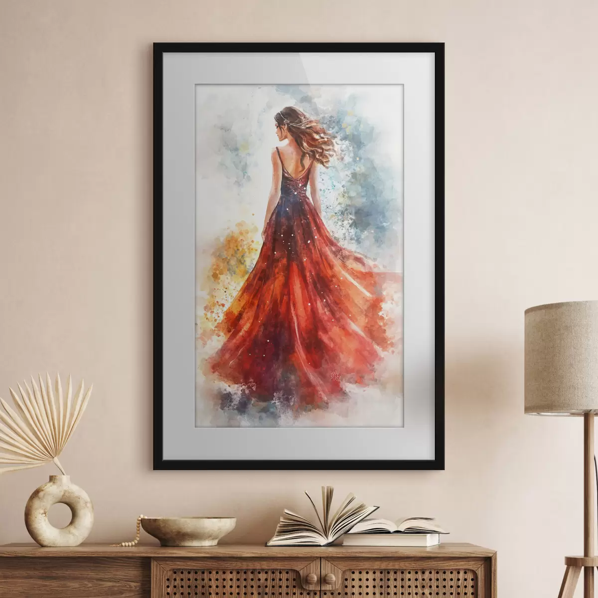 Poster Mouvement rouge f42193