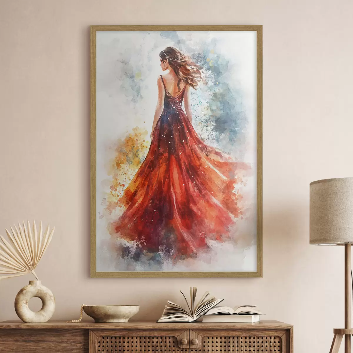 Poster Mouvement rouge f42193