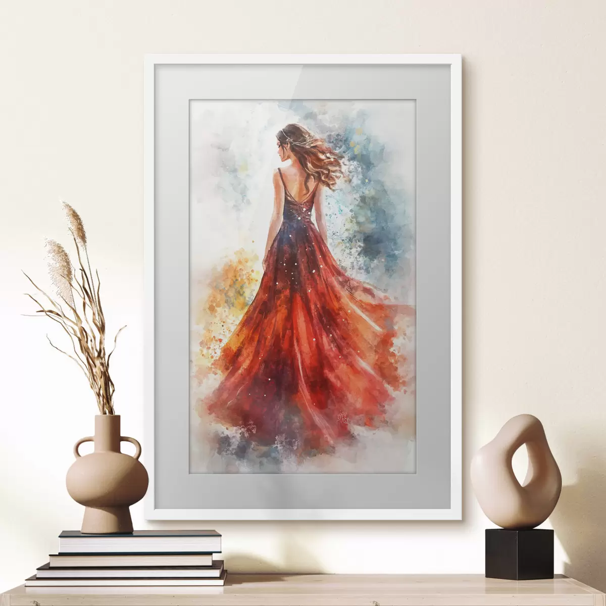 Poster Mouvement rouge f42193