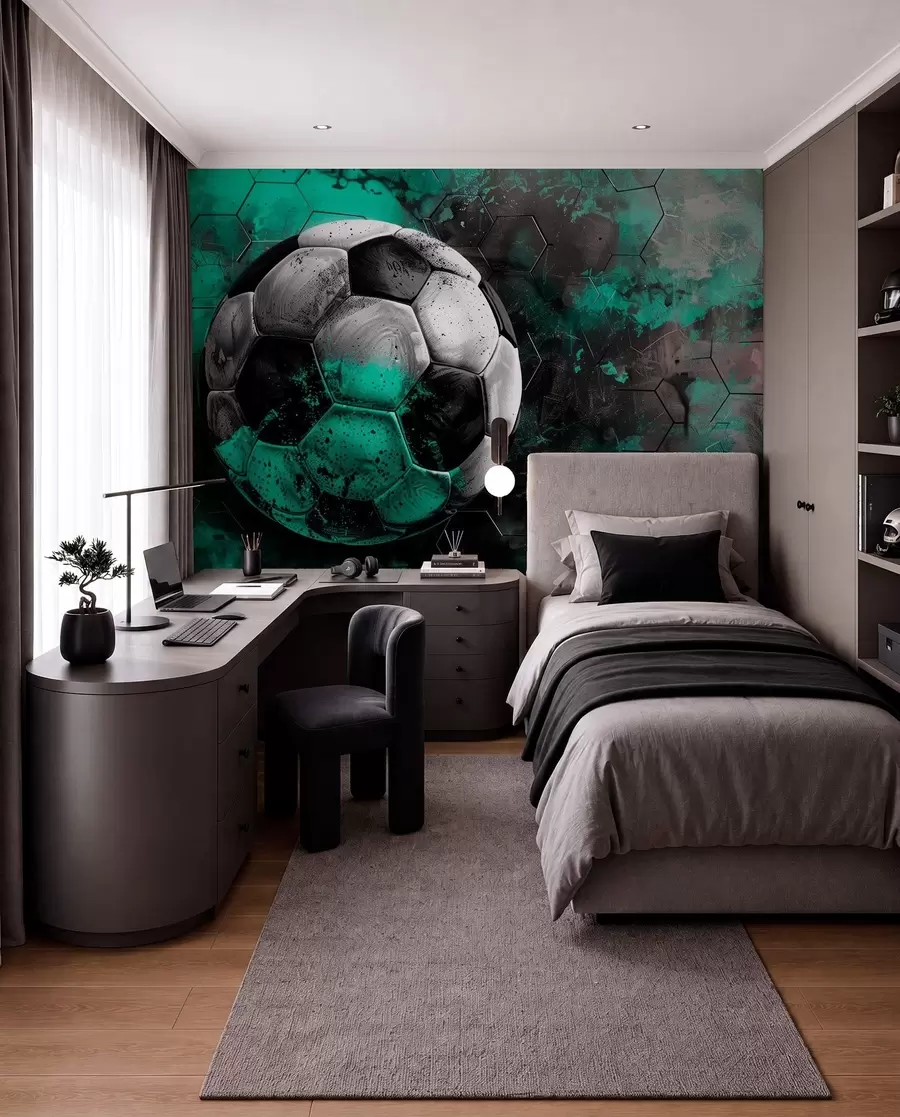 Papier peint Ballon de football w08618