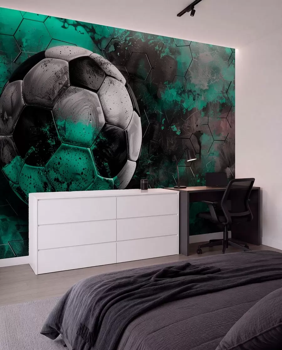 Papier peint Ballon de football w08618
