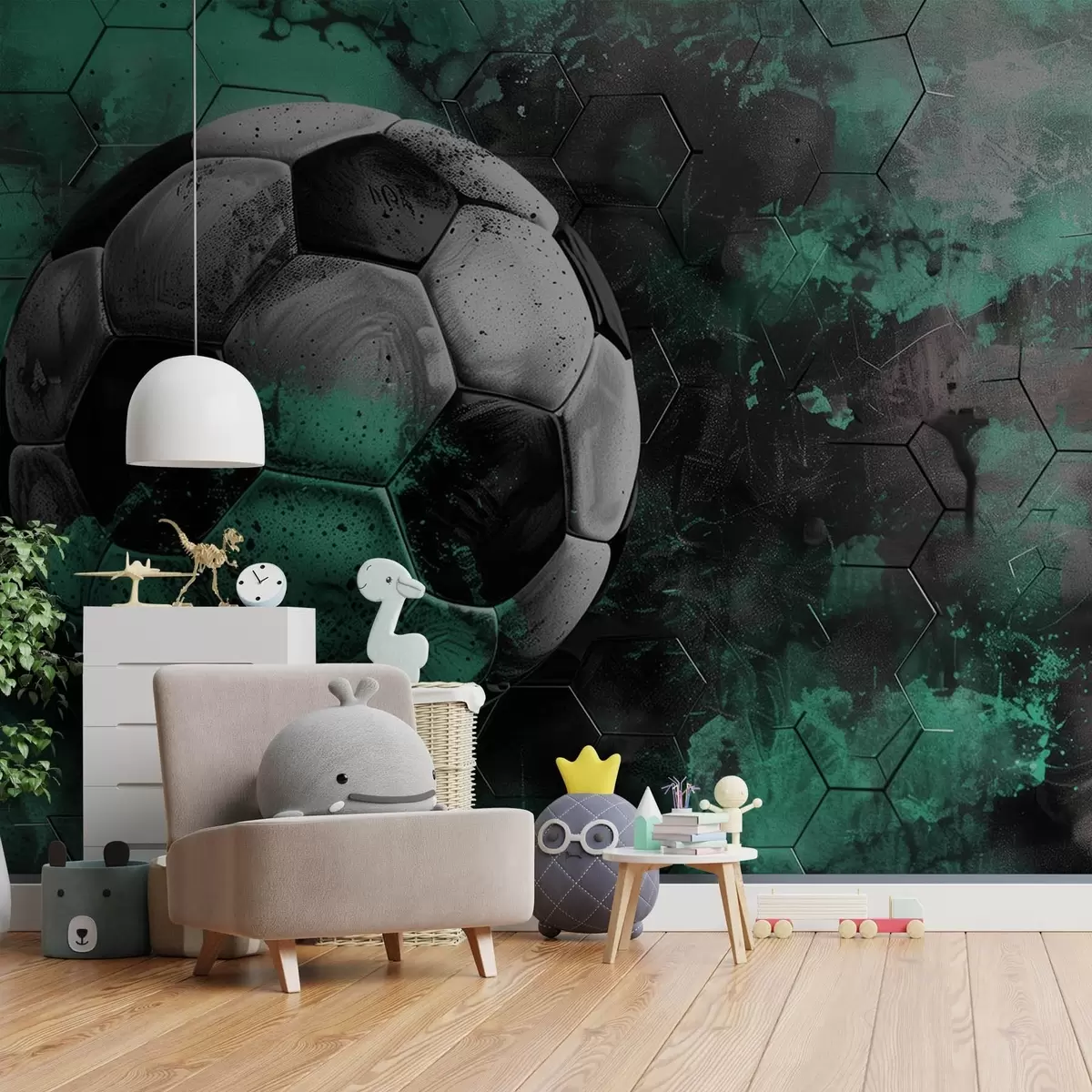 Papier peint Ballon de football w08618