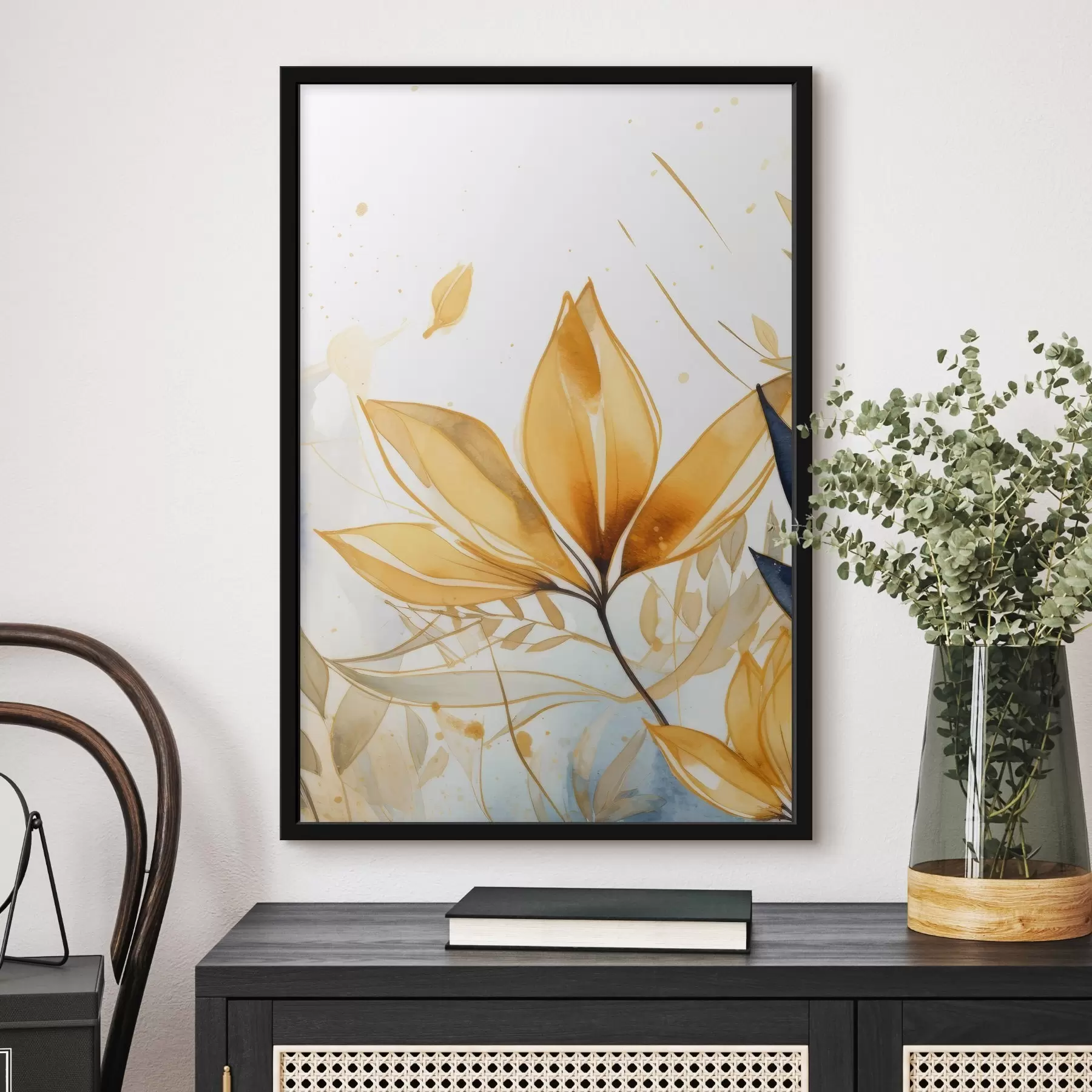 Papier peint Fleur. imitation aquarelle f42391