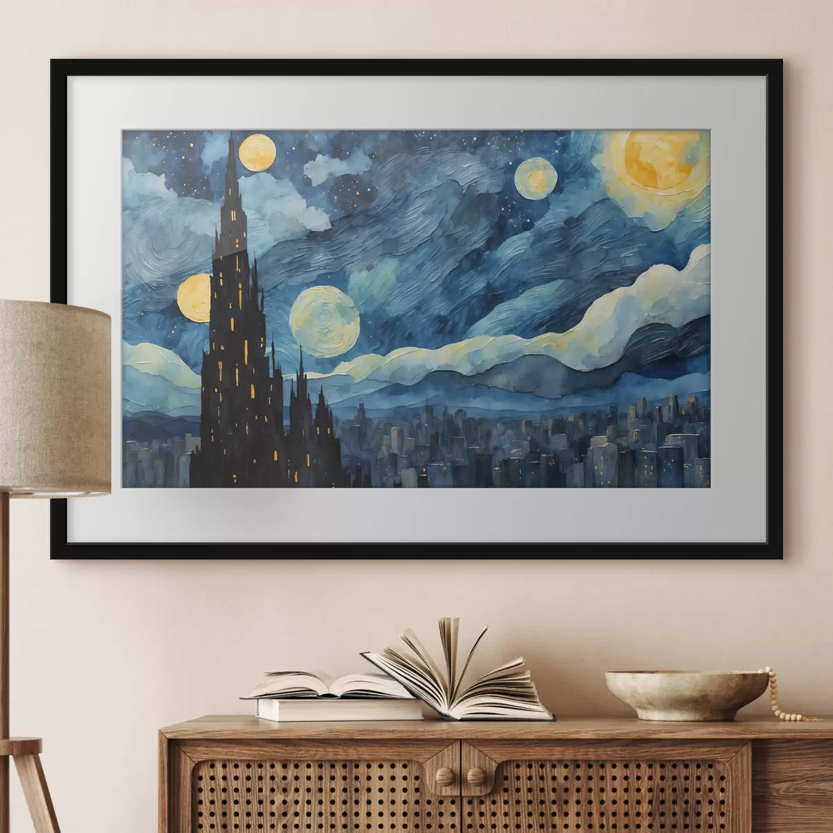 Poster Étoiles sur le sommeil urbain f42268