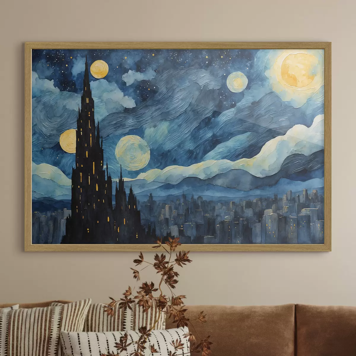 Poster Étoiles sur le sommeil urbain f42268