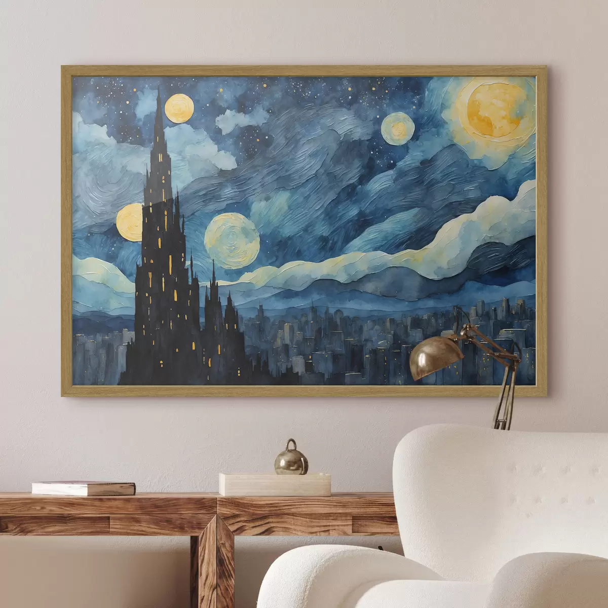 Poster Étoiles sur le sommeil urbain f42268