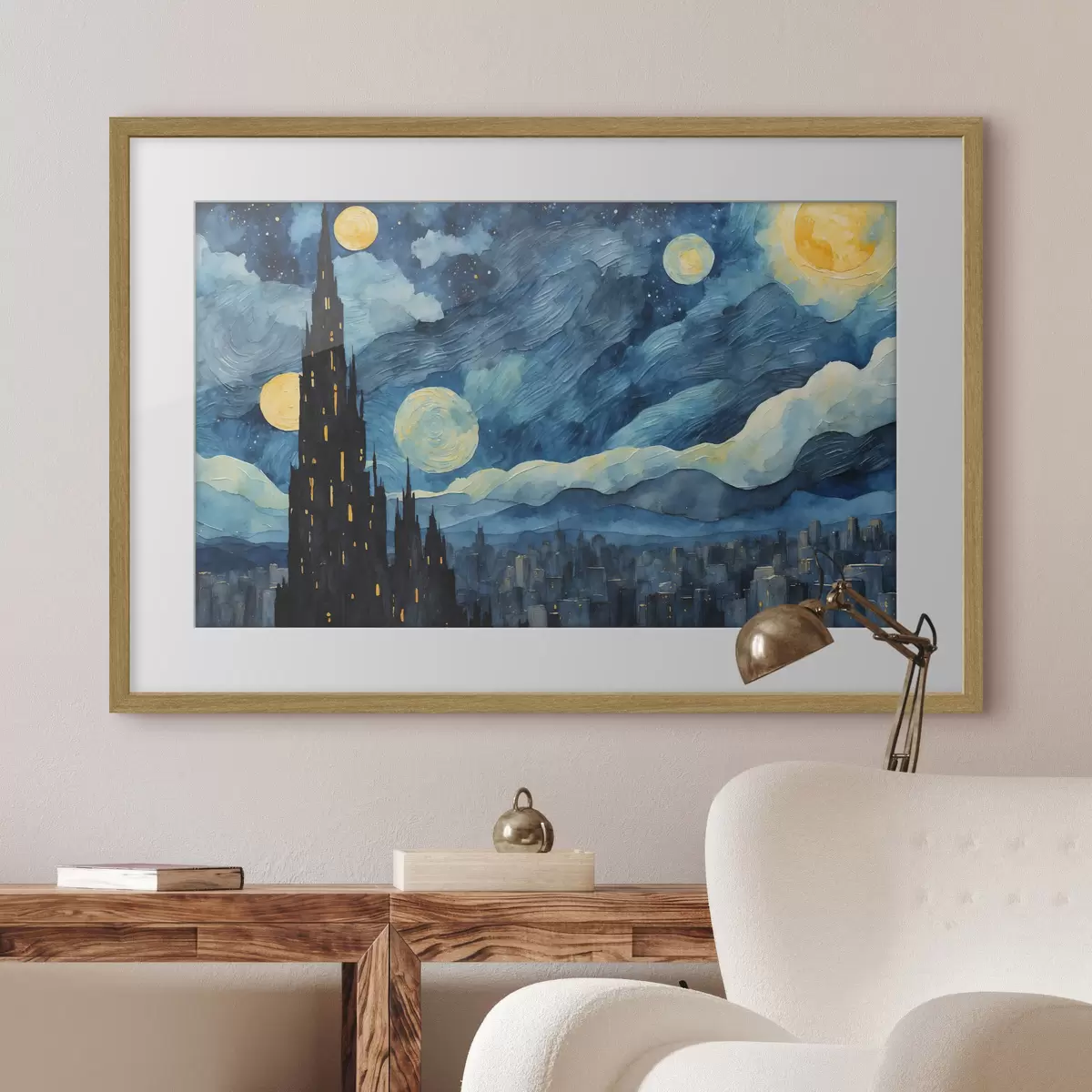 Poster Étoiles sur le sommeil urbain f42268