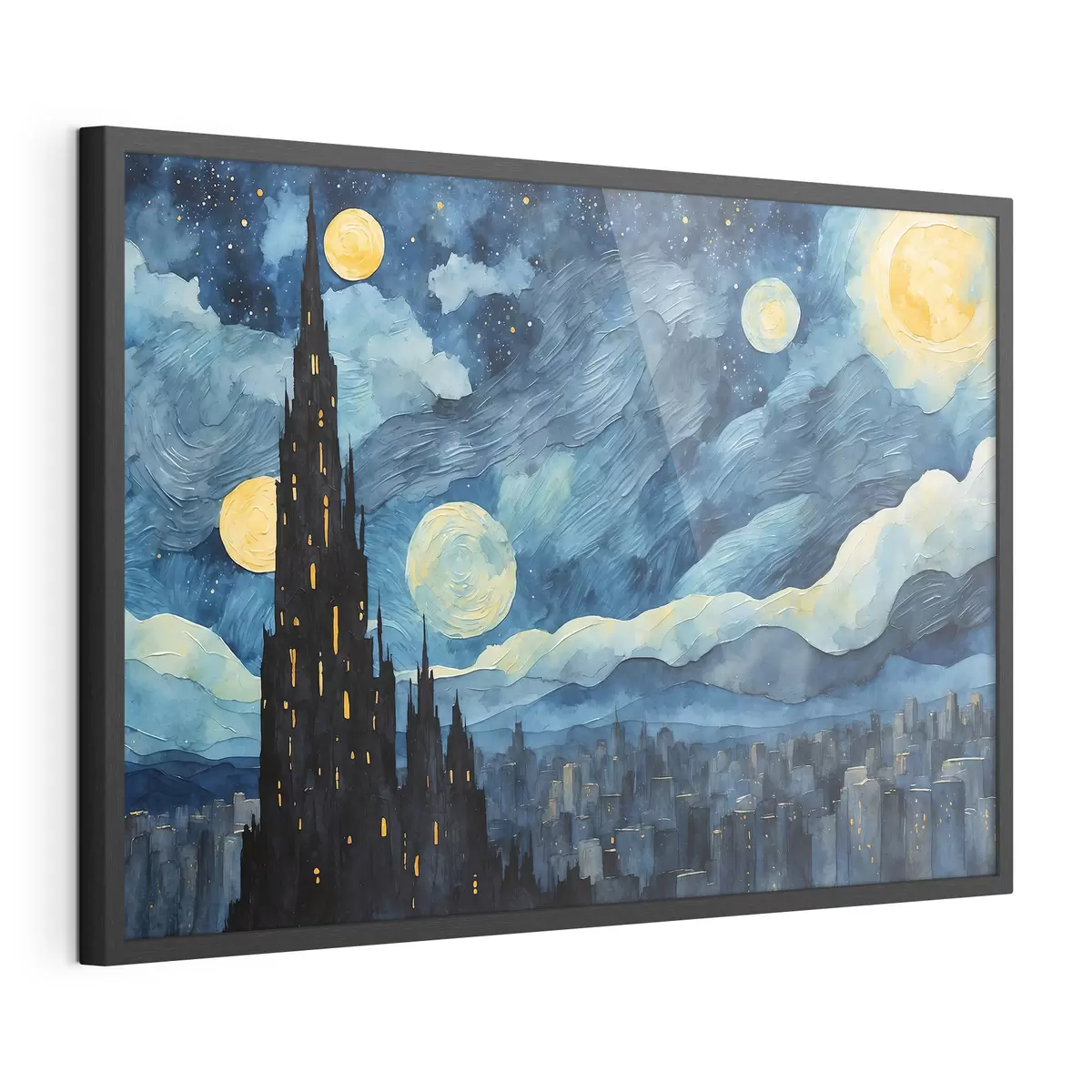 Poster Étoiles sur le sommeil urbain f42268