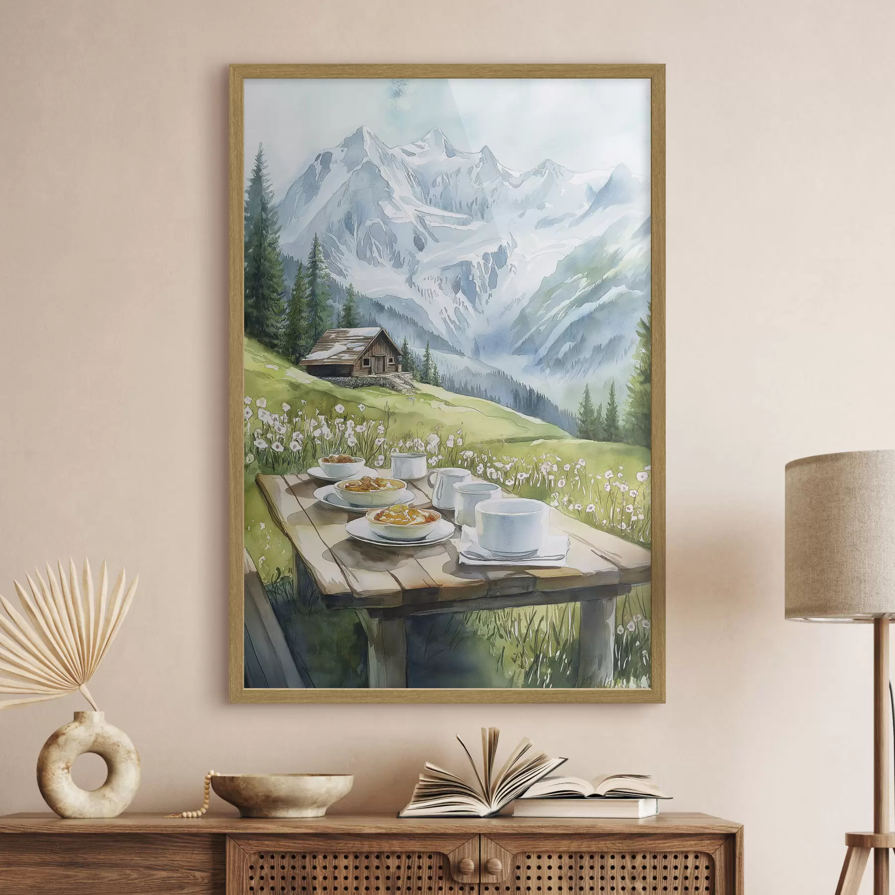 Papier peint Petit-déjeuner entre les cimes f42426