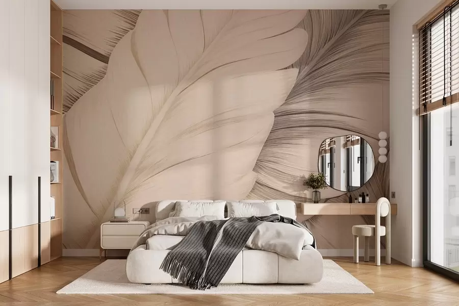 Papier peint Grandes feuilles w02859