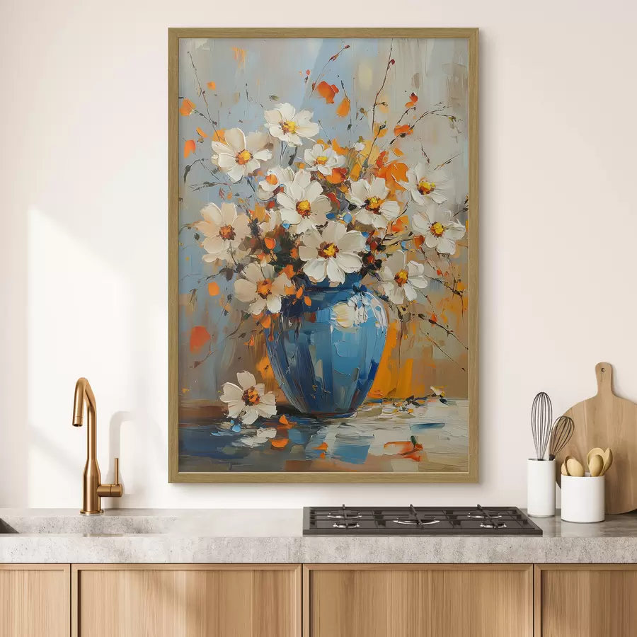 Papier peint Bouquet de marguerites dans un vase f42493