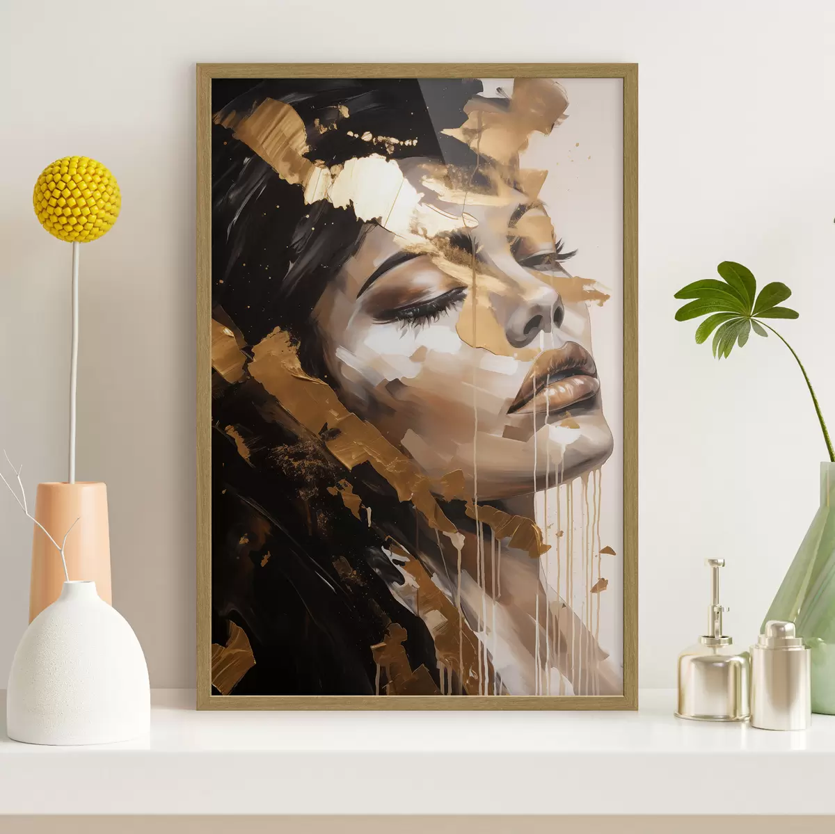 Poster Or dans les pensées f42627