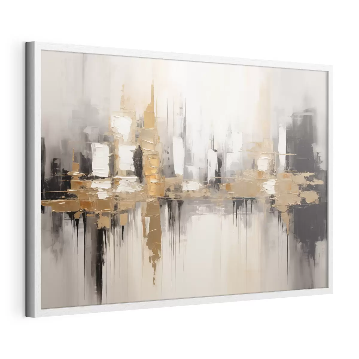 Poster Reflets de ville ambrés f42628