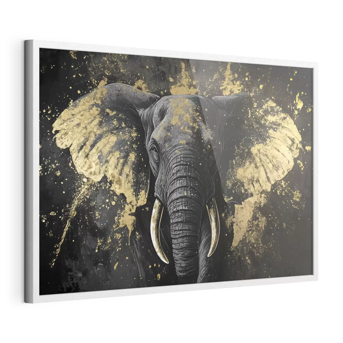 Poster Éléphant noir élégant f42602