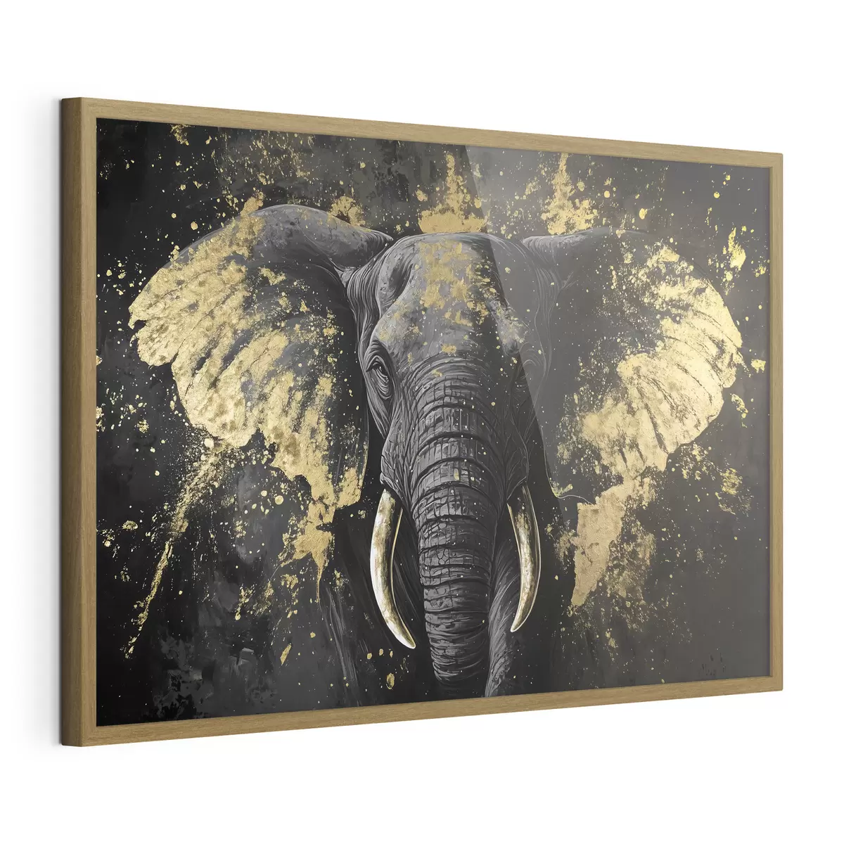 Poster Éléphant noir élégant f42602