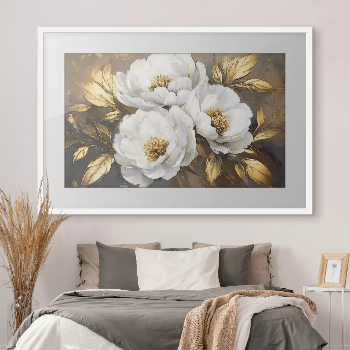 Poster Trois fleurs blanches f42604