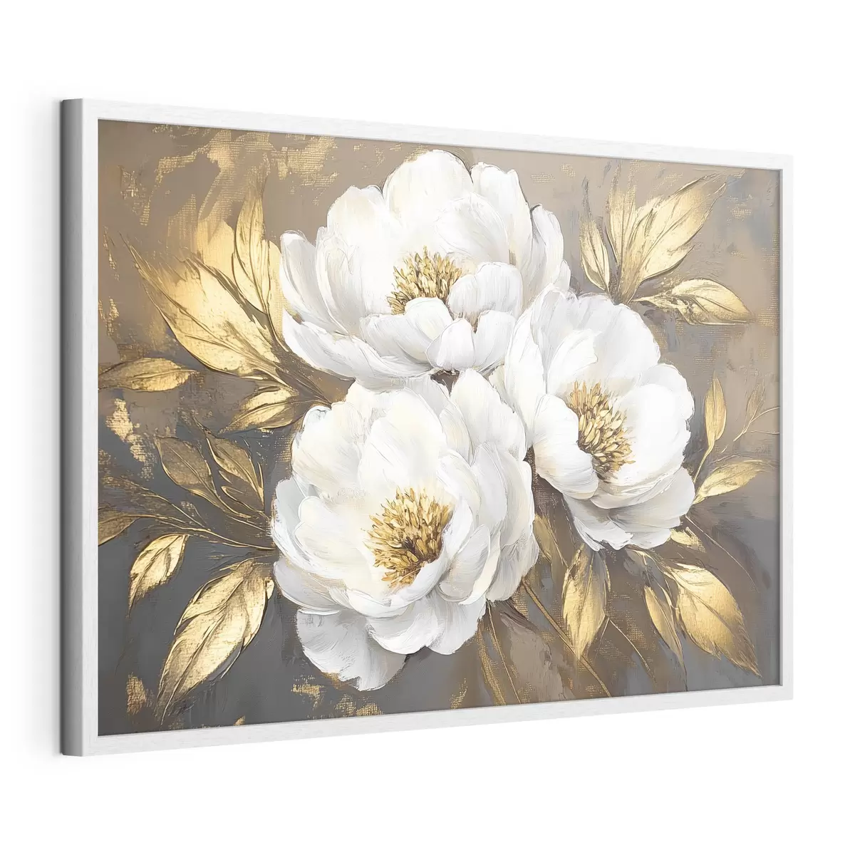 Poster Trois fleurs blanches f42604