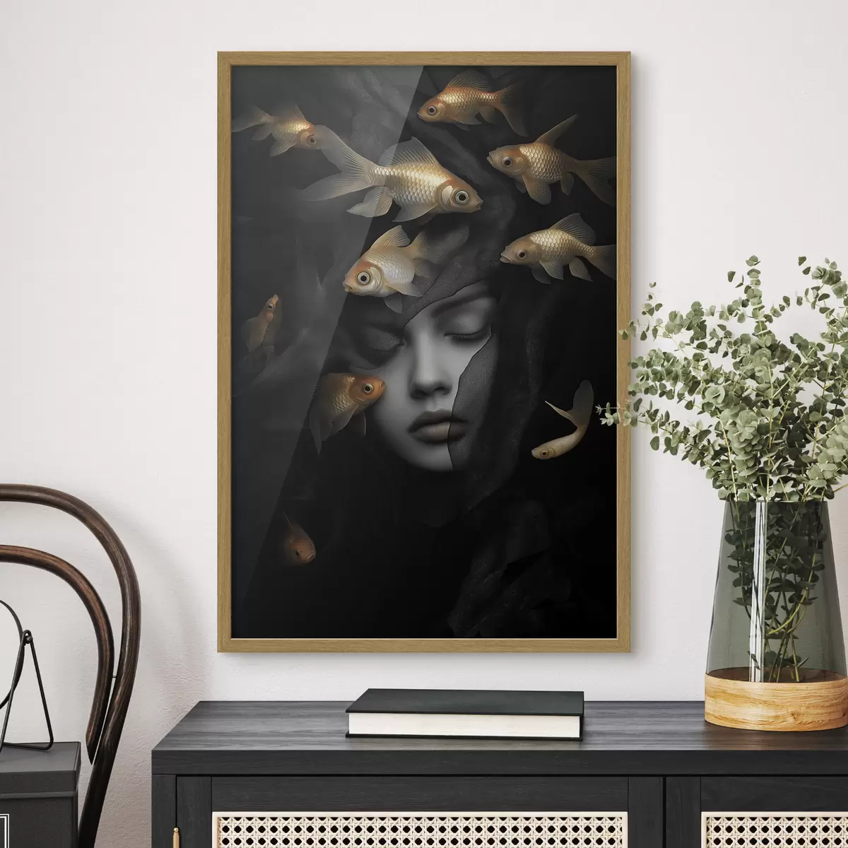 Poster La fille et le poisson f42612