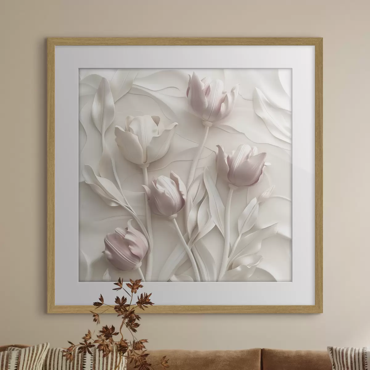 Poster Fleurs délicates volumétriques f42613
