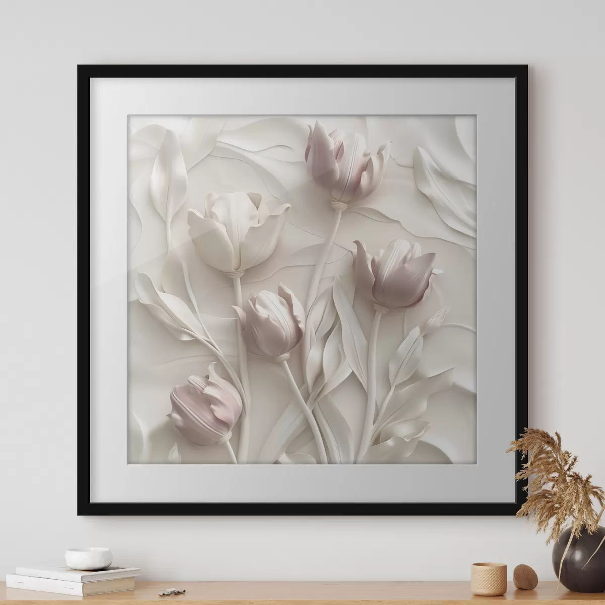 Poster Fleurs délicates volumétriques f42613