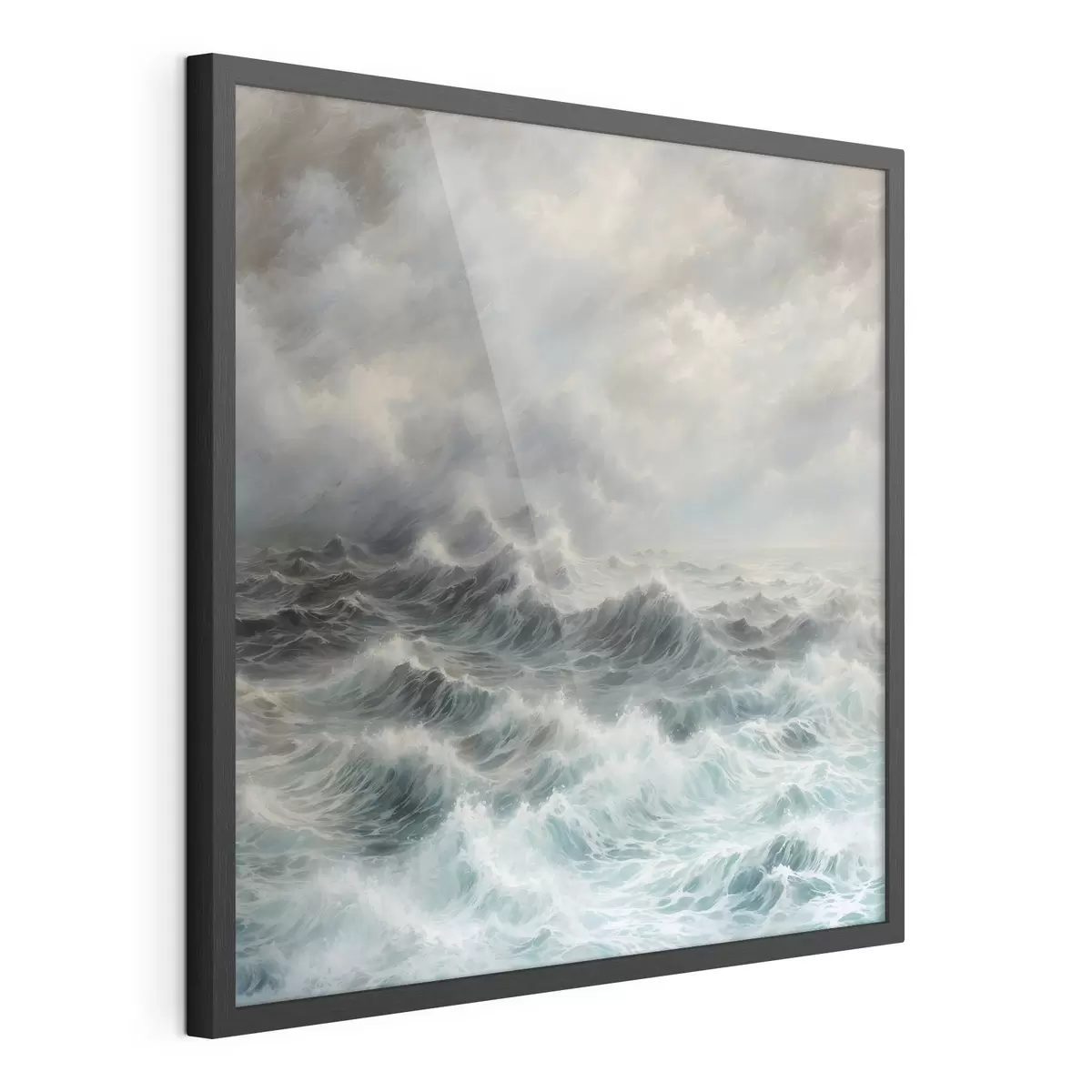 Poster Tempête en mer f42530
