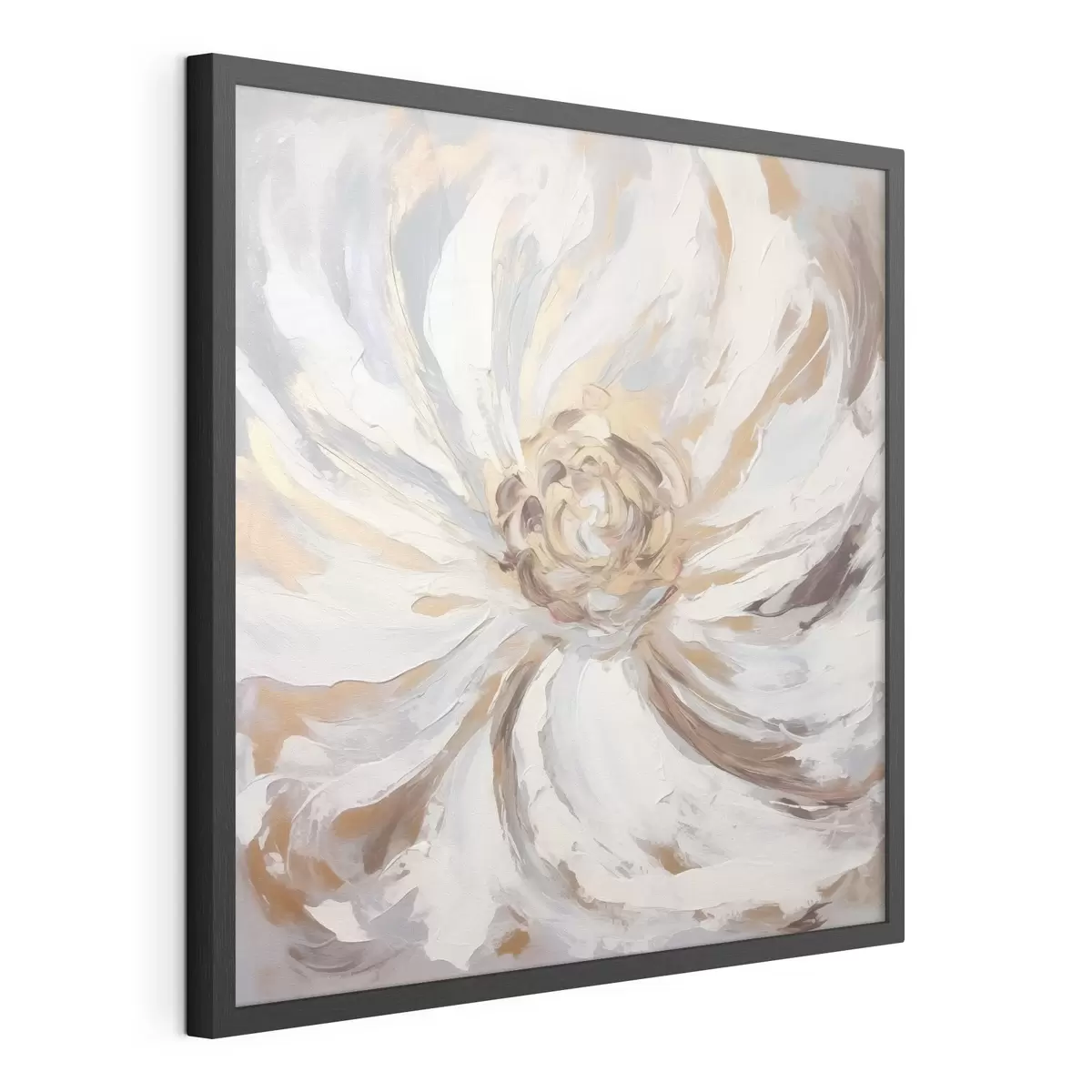 Poster Tendance à la grande fleur blanche f42636