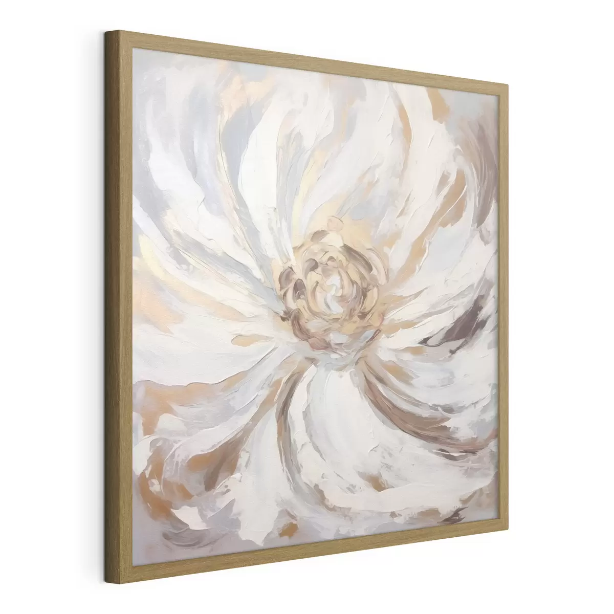 Poster Tendance à la grande fleur blanche f42636