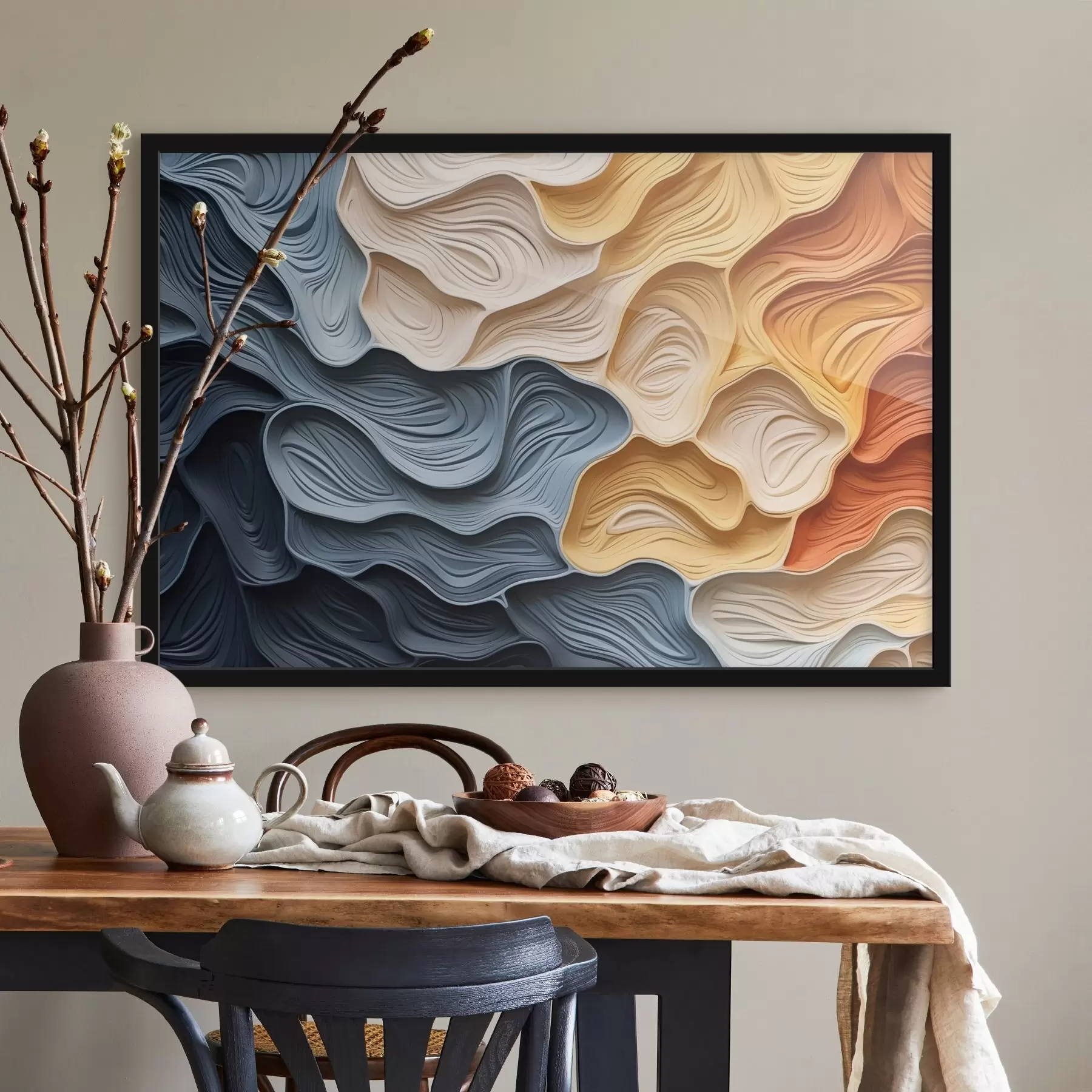 Papier peint Couleurs abstraites, couches de texture f42647