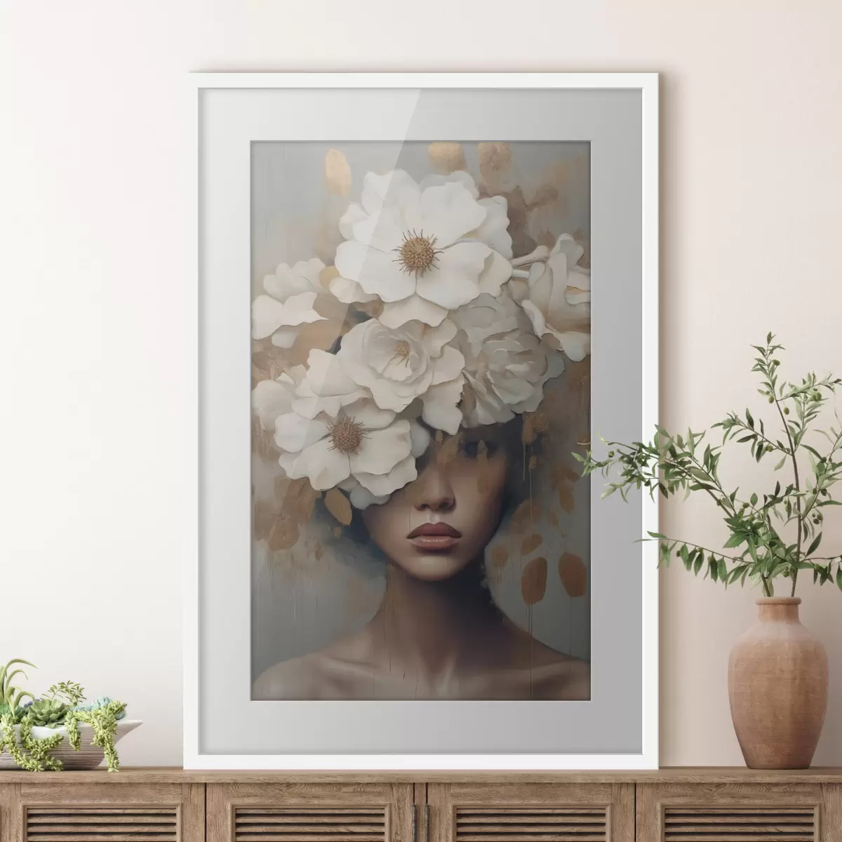 Poster Pensées blanches f42664