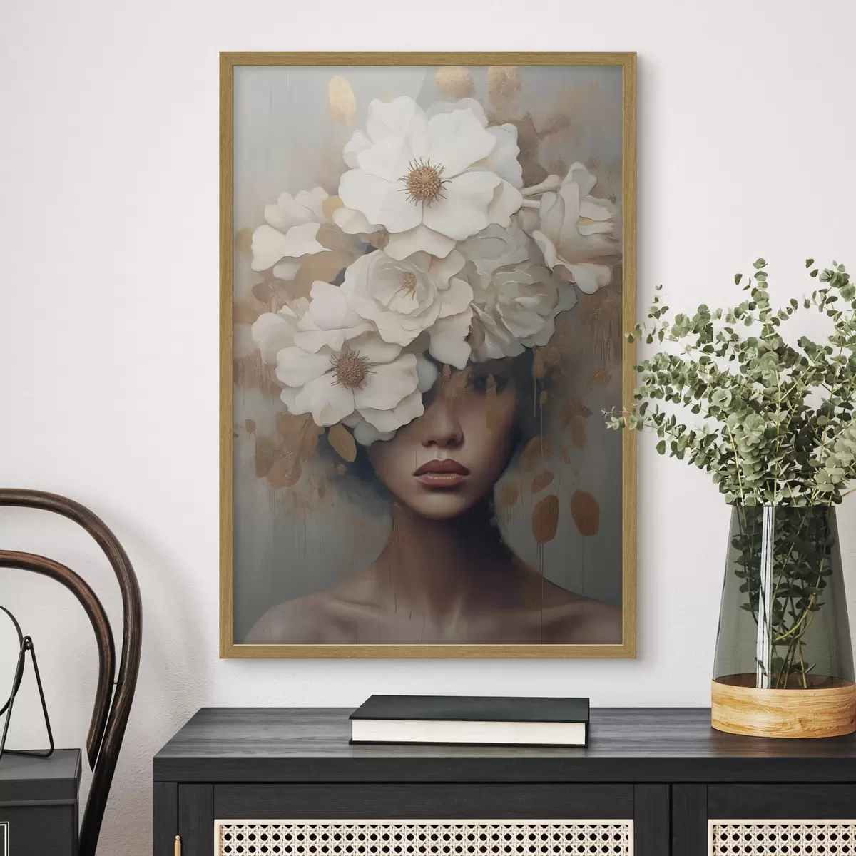 Poster Pensées blanches f42664