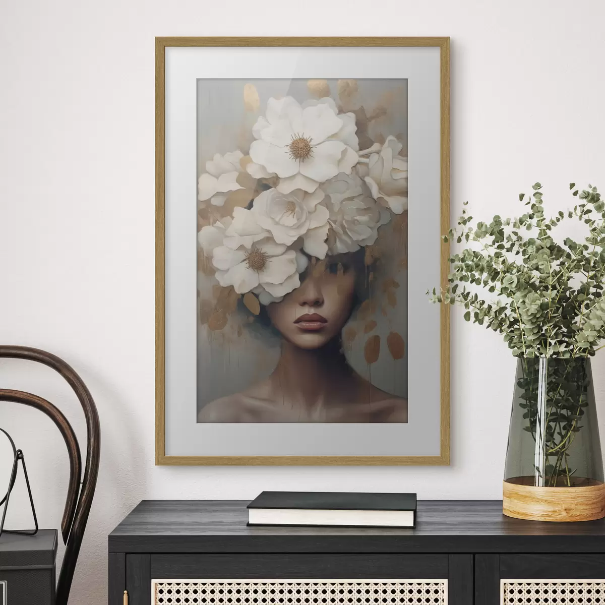 Poster Pensées blanches f42664