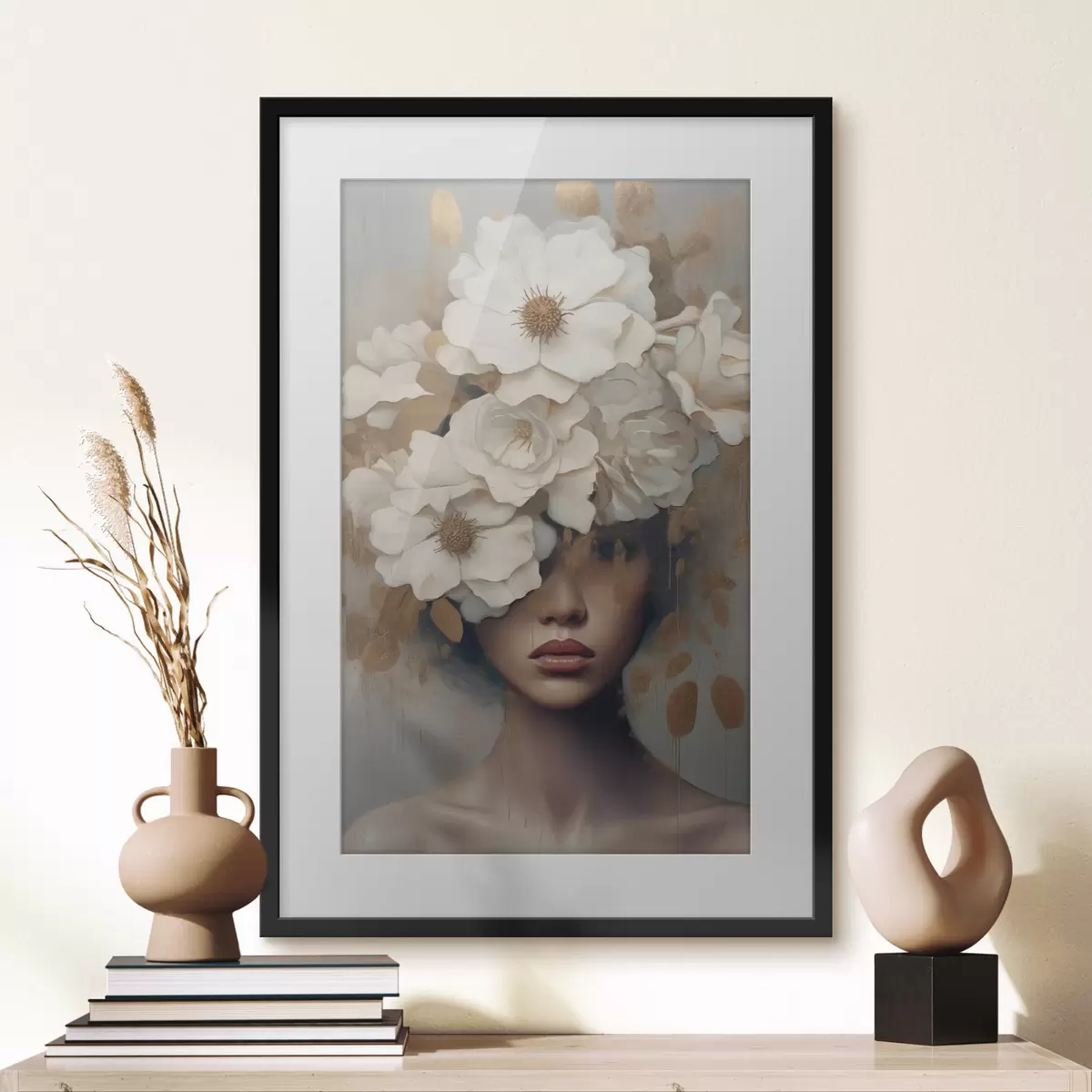 Poster Pensées blanches f42664