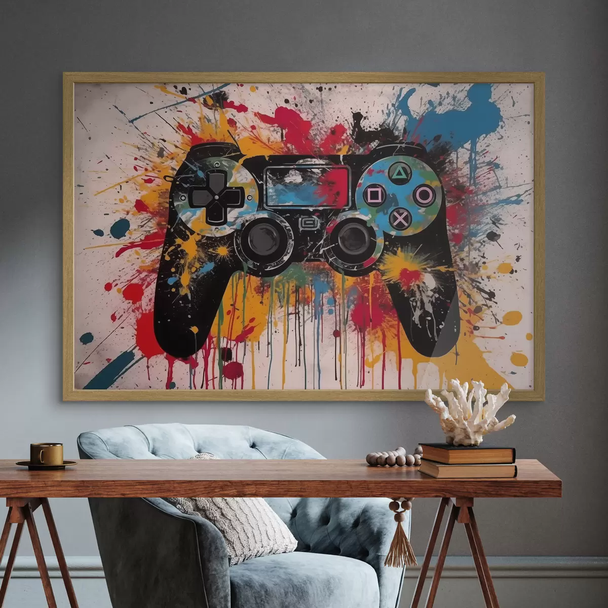 Poster Appuie sur la joie f42665