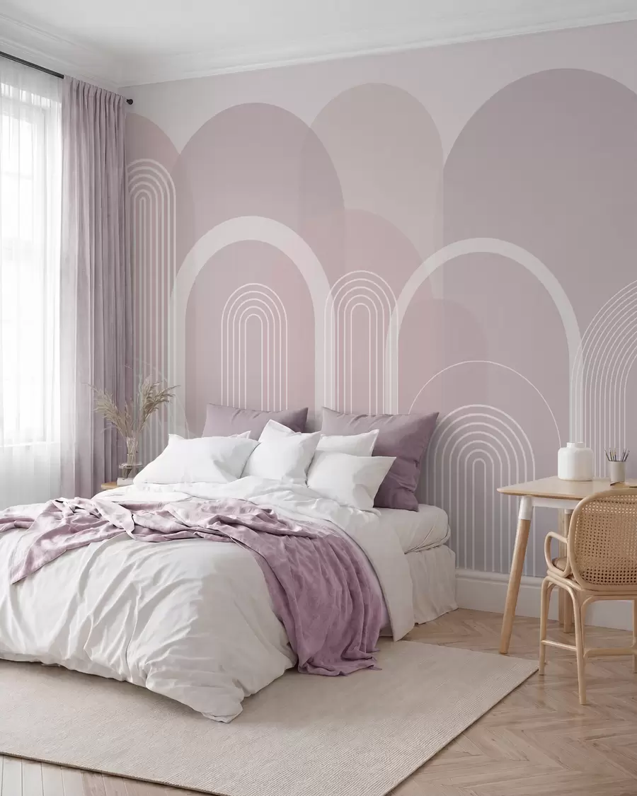 Papier peint Arcs géométriques boho w02935
