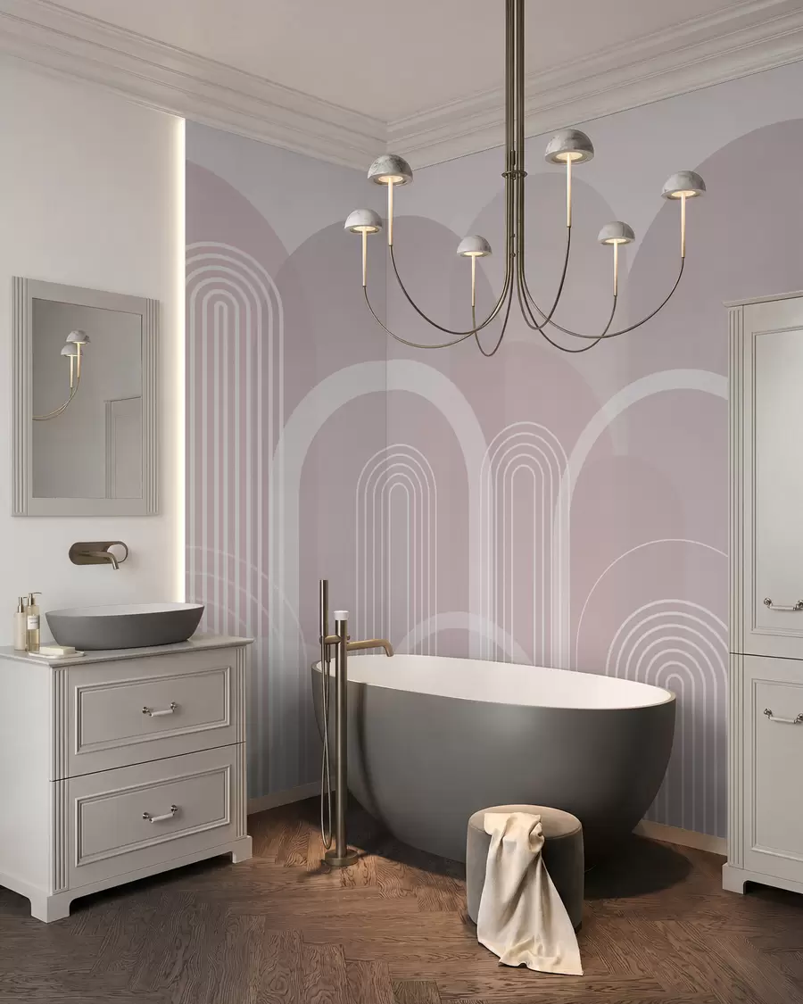 Papier peint Arcs géométriques boho w02935