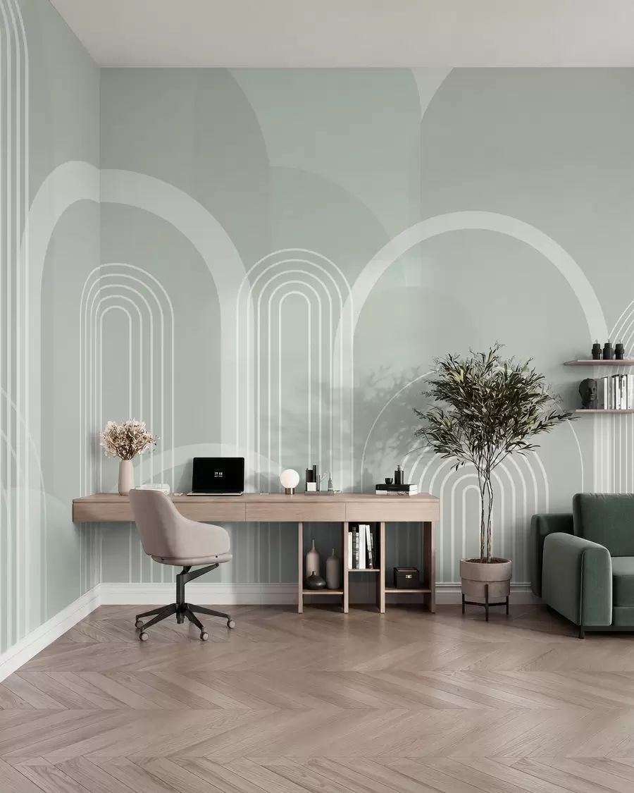 Papier peint Arches fines sur sauge w02935v3