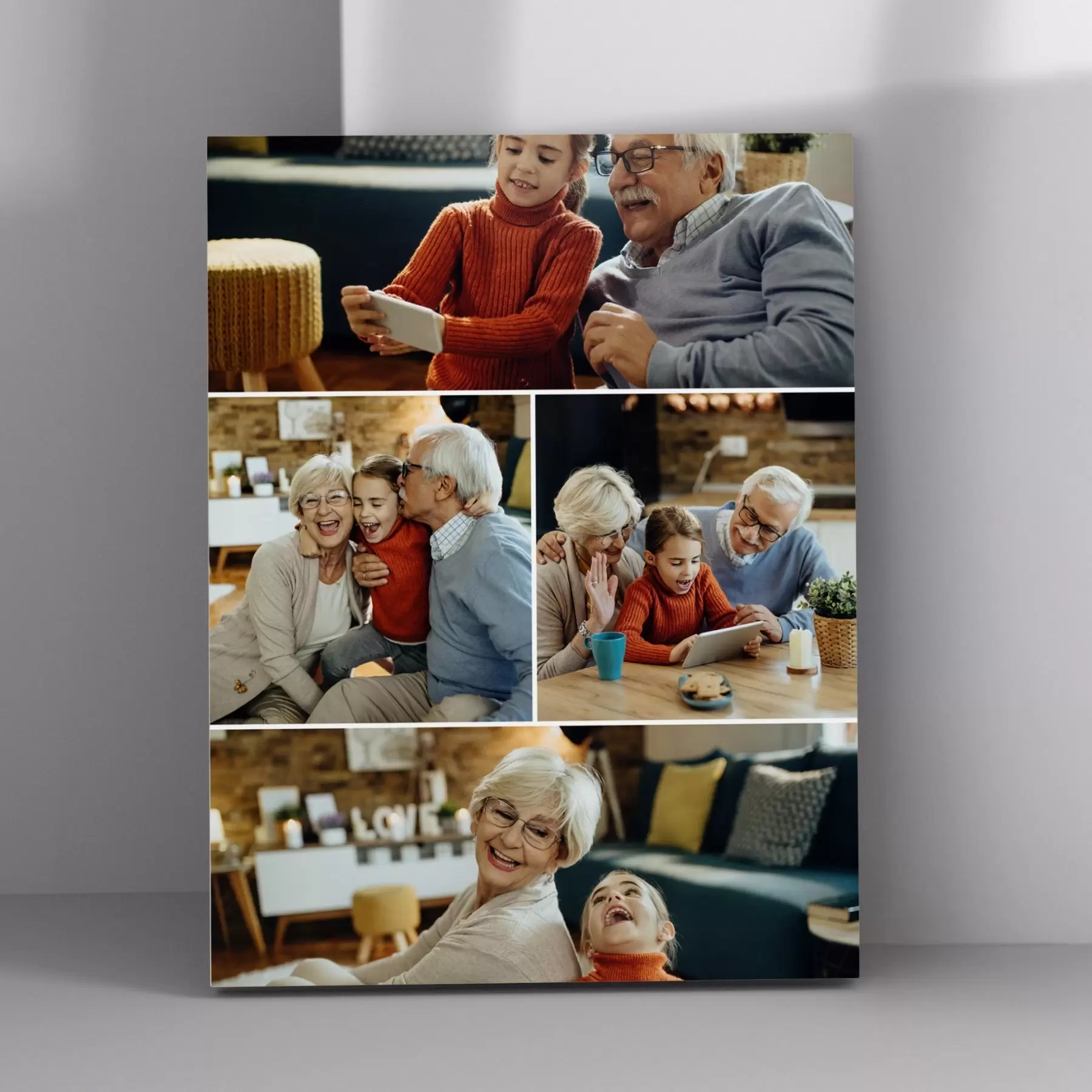 Tableau Acheter un collage photo sur toile s42740