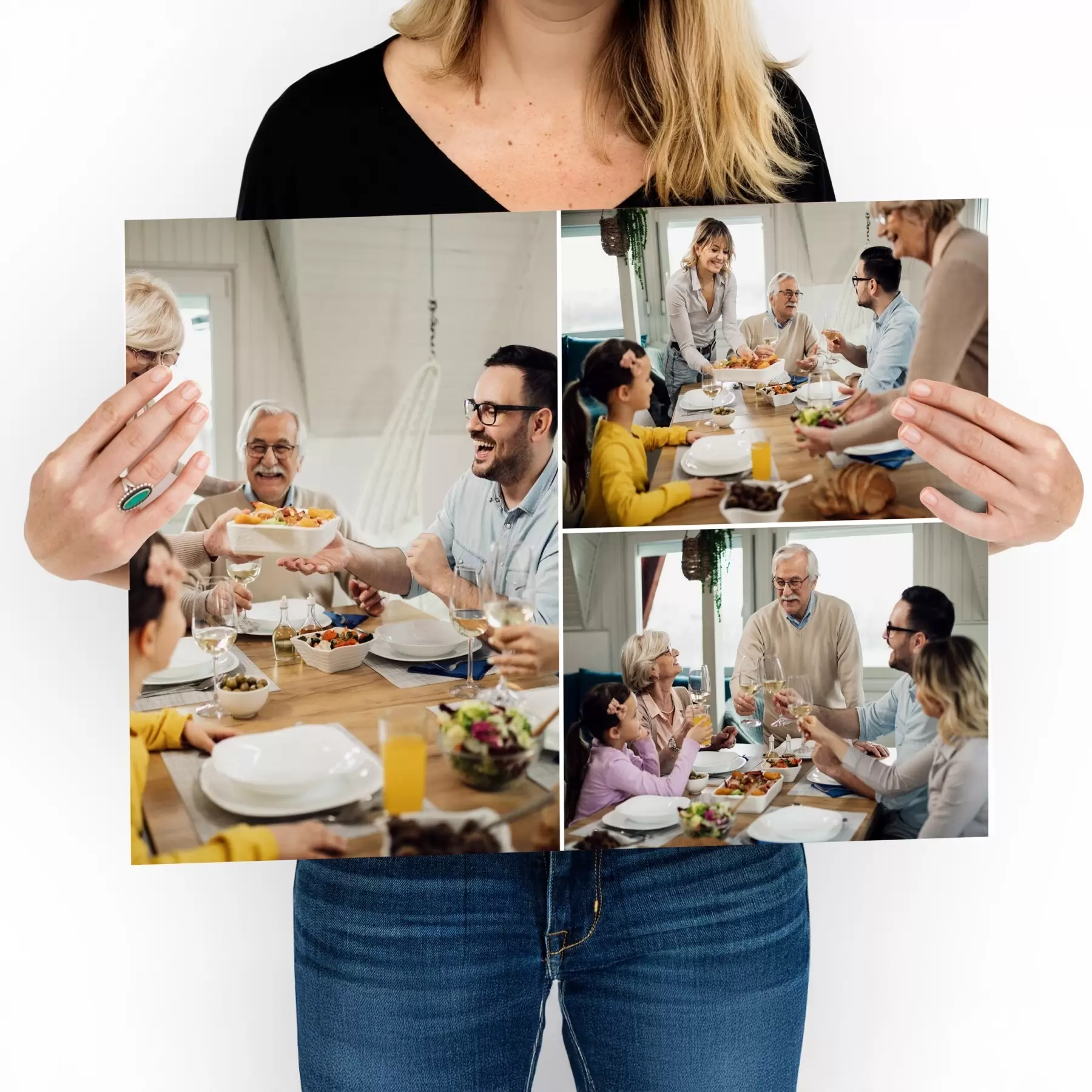 Tableau Collage photo sur toile en cadeau pour un anniversaire s42801